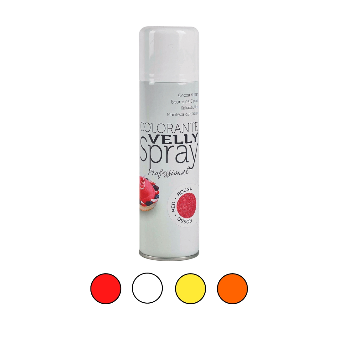 Spray de colorant alimentaire or effet velours 250 ml 
